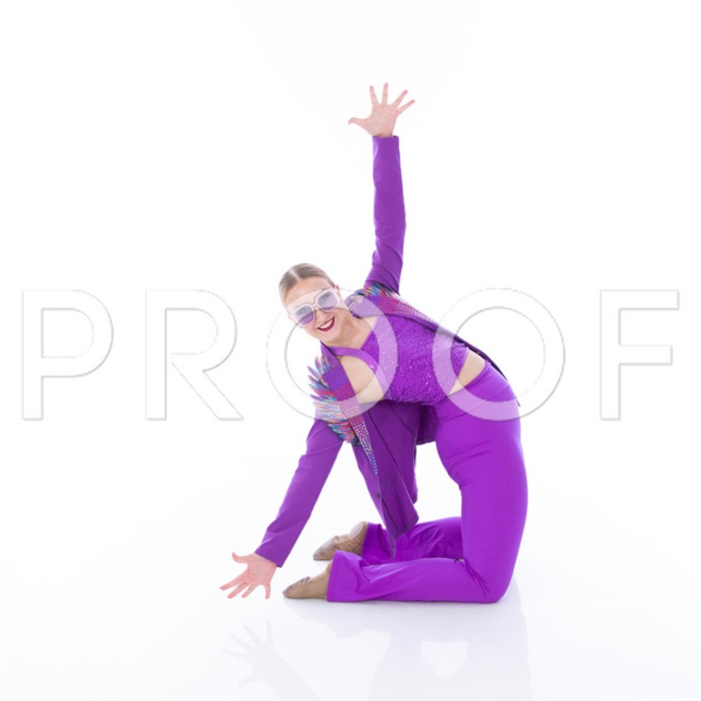 DANCE COSTUME purple, Elton John